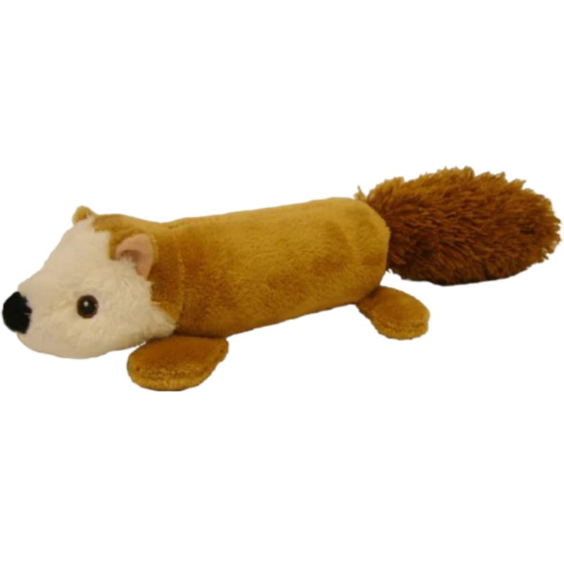 Pet Lou EZ Squeakers Dog Chew Toy 11-Inch Squirrel